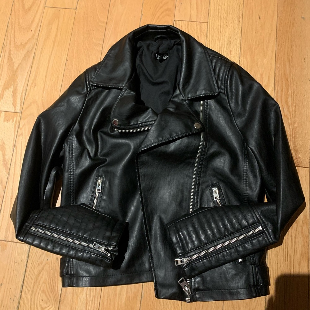 Topshop leather jacket - Picture 1 of 2